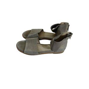 Eileen Fisher Women's Metallic Open Toe Casual Flats - 8.5